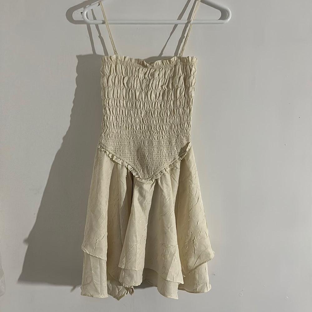 Urban Outfitters Poppy Smocked Mini Dress